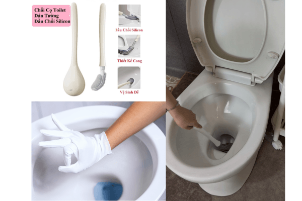 giúp bồn cầu sạch sạch bong