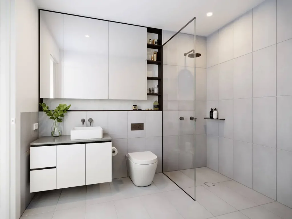 Nhà tắm phong cách tối giản