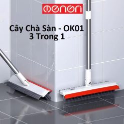 Cây Lau Sàn Nhà Tắm Đa Năng 2 Trong 1 Bộ Chổi Cọ Toilet Và Gạt Nước OENONVN