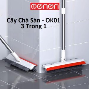 Cây Lau Sàn Nhà Tắm Đa Năng 2 Trong 1 Bộ Chổi Cọ Toilet Và Gạt Nước OENONVN