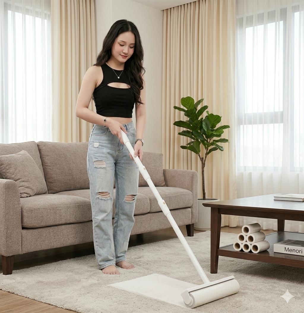 Cây lăn bụi cán dài - Giải pháp tối ưu cho việc dọn dẹp