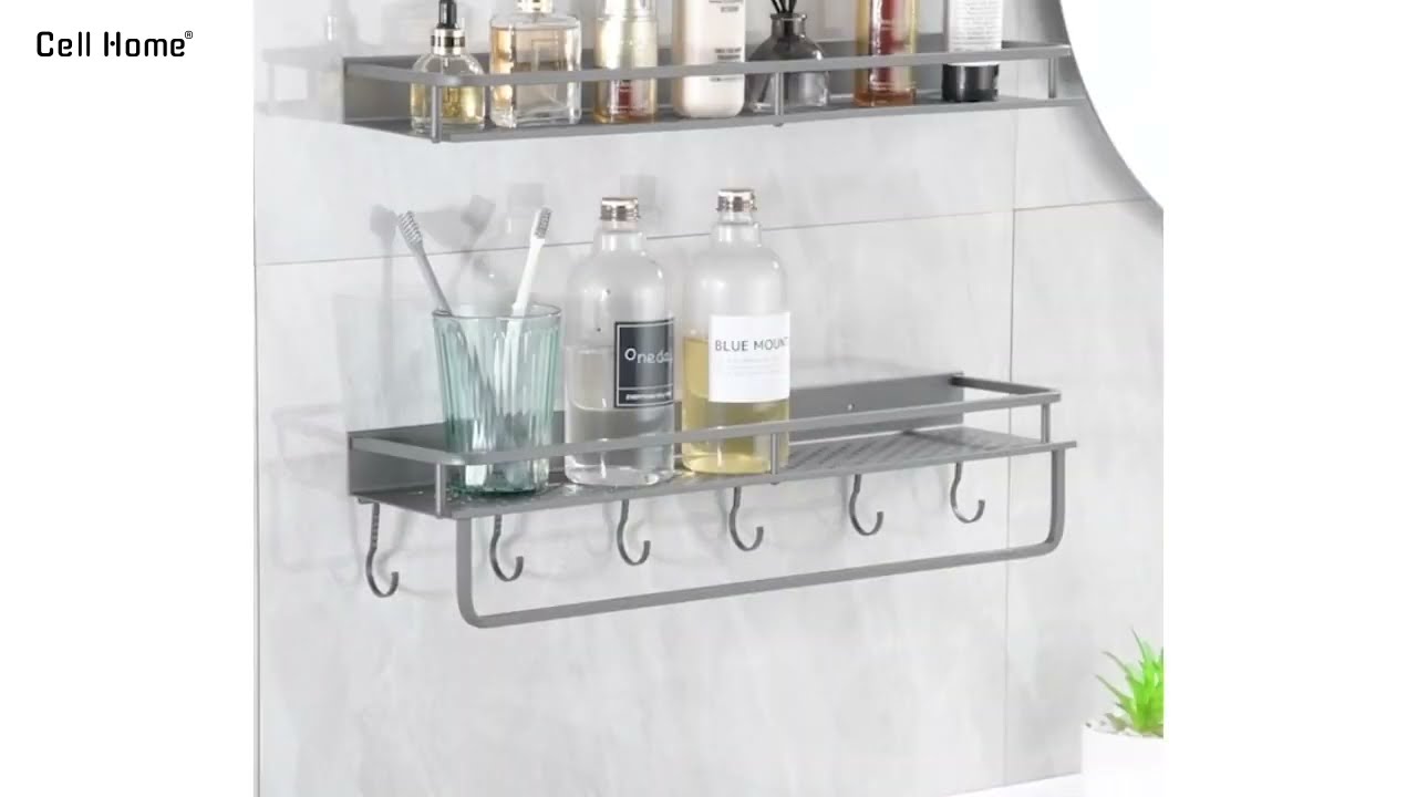 Bí quyết tối ưu không gian với kệ để đồ nhà tắm dán tường