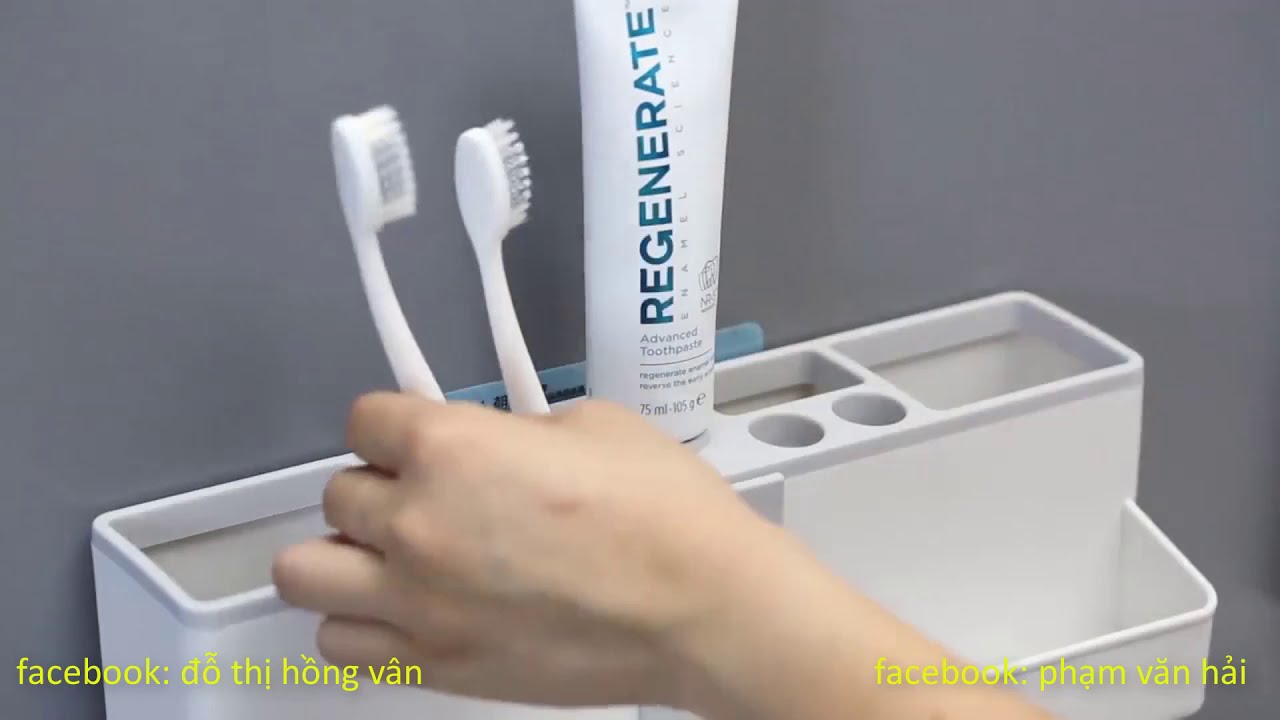 Bộ nhả kem đánh răng thông minh - Giải pháp cho nhà tắm
