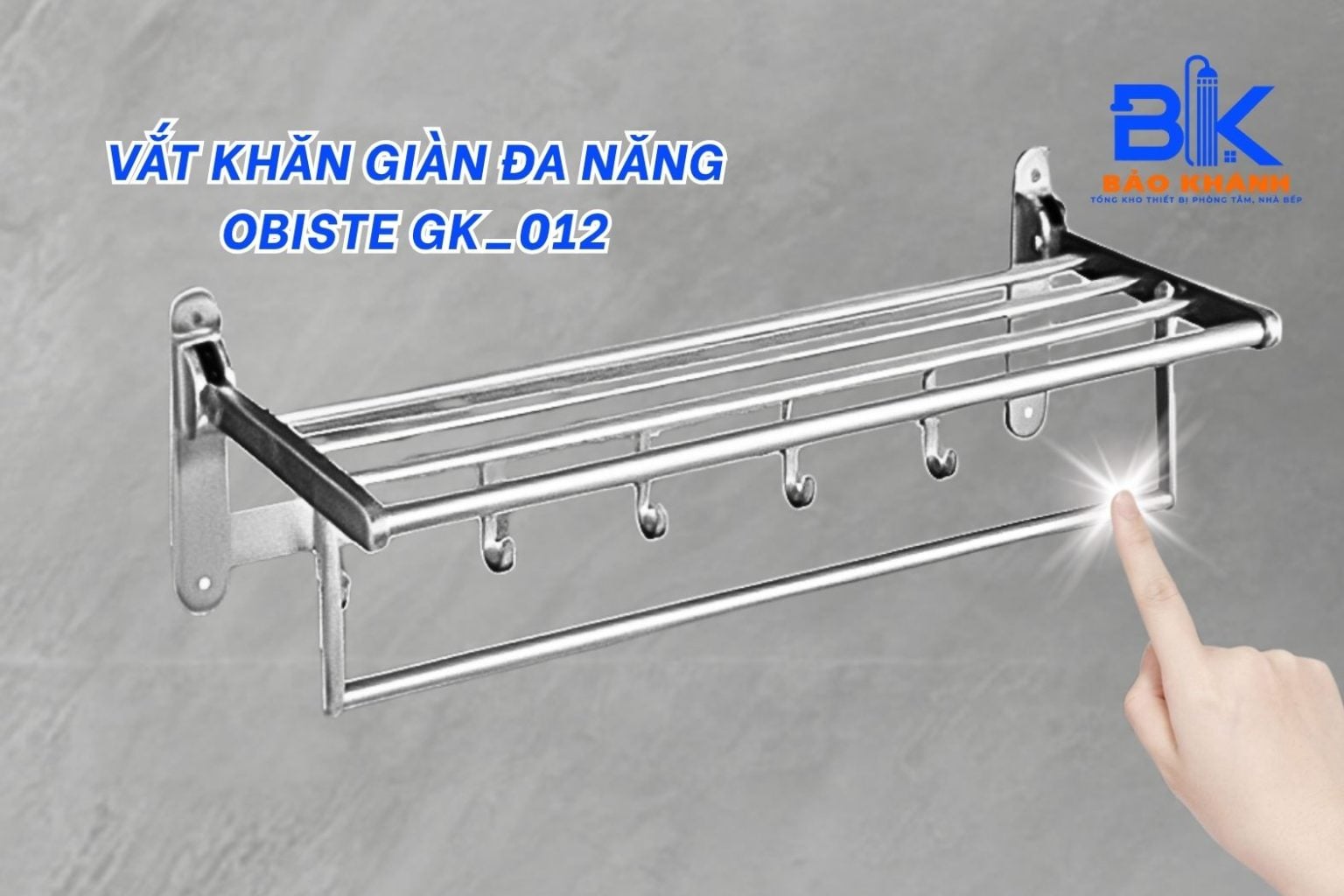 Giá Treo Khăn Nhà Tắm INOX 304 Dán Tường – Giải Pháp Giữ Khăn Khô Ráo, Gọn Gàng.