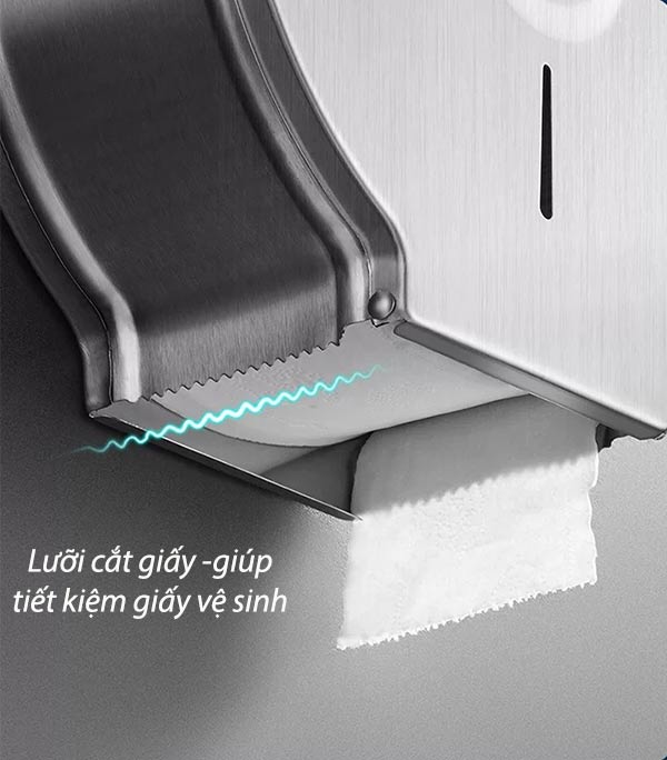 Hộp Đựng Giấy Vệ Sinh INOX SUS304 Dán Tường – Chống Gỉ Sét, Bền Đẹp Cho Mọi Phòng Tắm