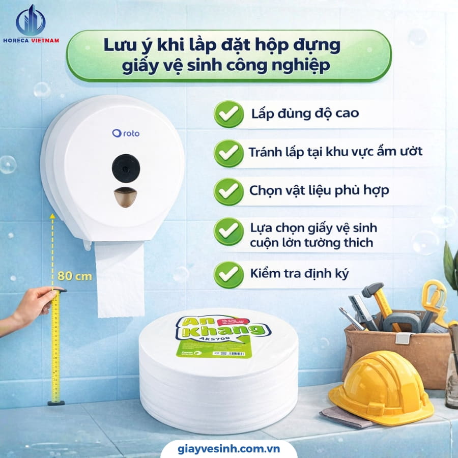 Hướng Dẫn Lắp Đặt Hộp Đựng Giấy Vệ Sinh INOX SUS304 Dán Tường Hoặc Khoan Vít Đúng Kỹ Thuật
