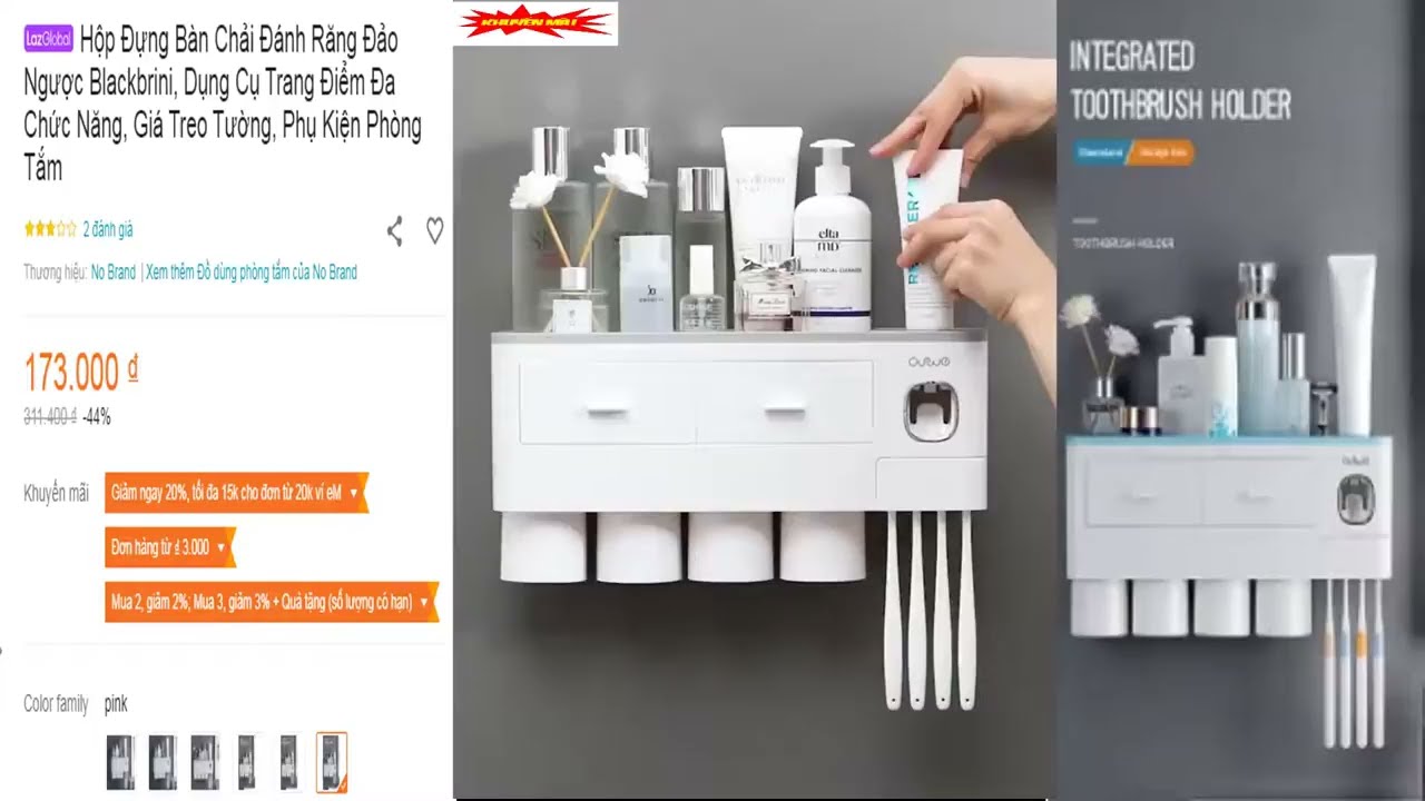 Bí quyết chọn Kệ để bàn chải đánh răng tiện lợi - sang trọng