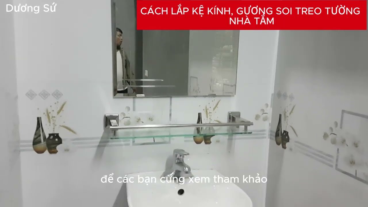 Cách lắp giá treo khăn nhà tắm INOX 304 dán tường bền đẹp