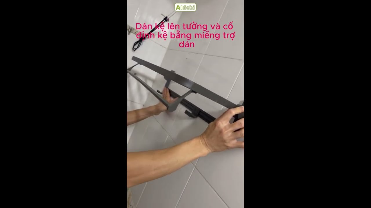 Kệ góc nhà tắm dán tường không cần khoan - Giải pháp tối ưu